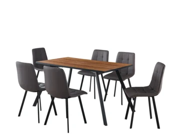 Home furniture modern MDF dining table with chairs