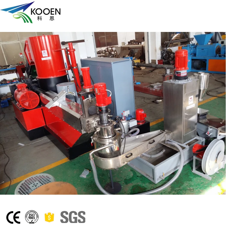 Electrical Control LDPE HDPE PP Recycle Plastic Granules Making Machine Price