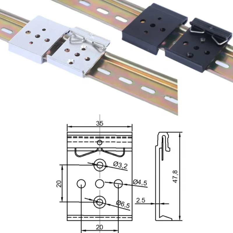 Installation Clip On 35 Din Rail 35mm Din Rail Clip To Secure Solid ...