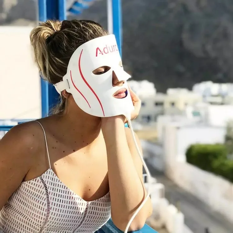 Portable and Rechargeable Aduro Multifunctional Photon Therapy Facial Device Aduro 7+1 Colors Led Facial Device