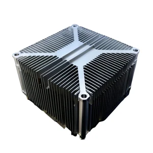 Custom CNC Machining and Manufacturing Industrial-Grade CPU Aluminum Heatsink | Optimized Fin Design for Maximum Dissipation