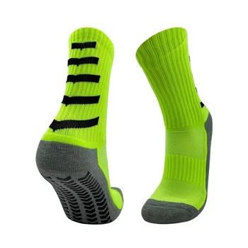 Comfortable anti slip soccer football sports custom futbol grip soccer socks low moq football socks factory wholesale