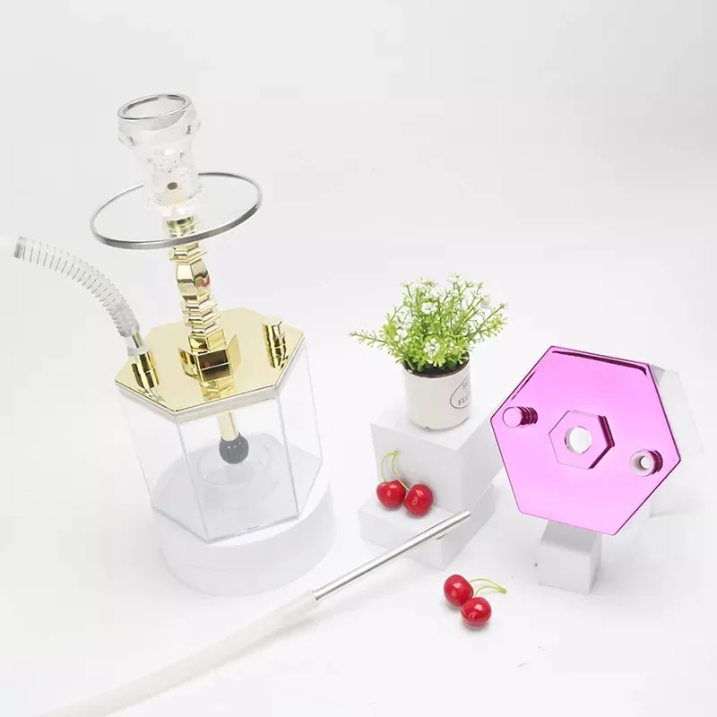 Chicha Square Hookah Hooka Shisha Smoking Acrylic Hookah Shesha