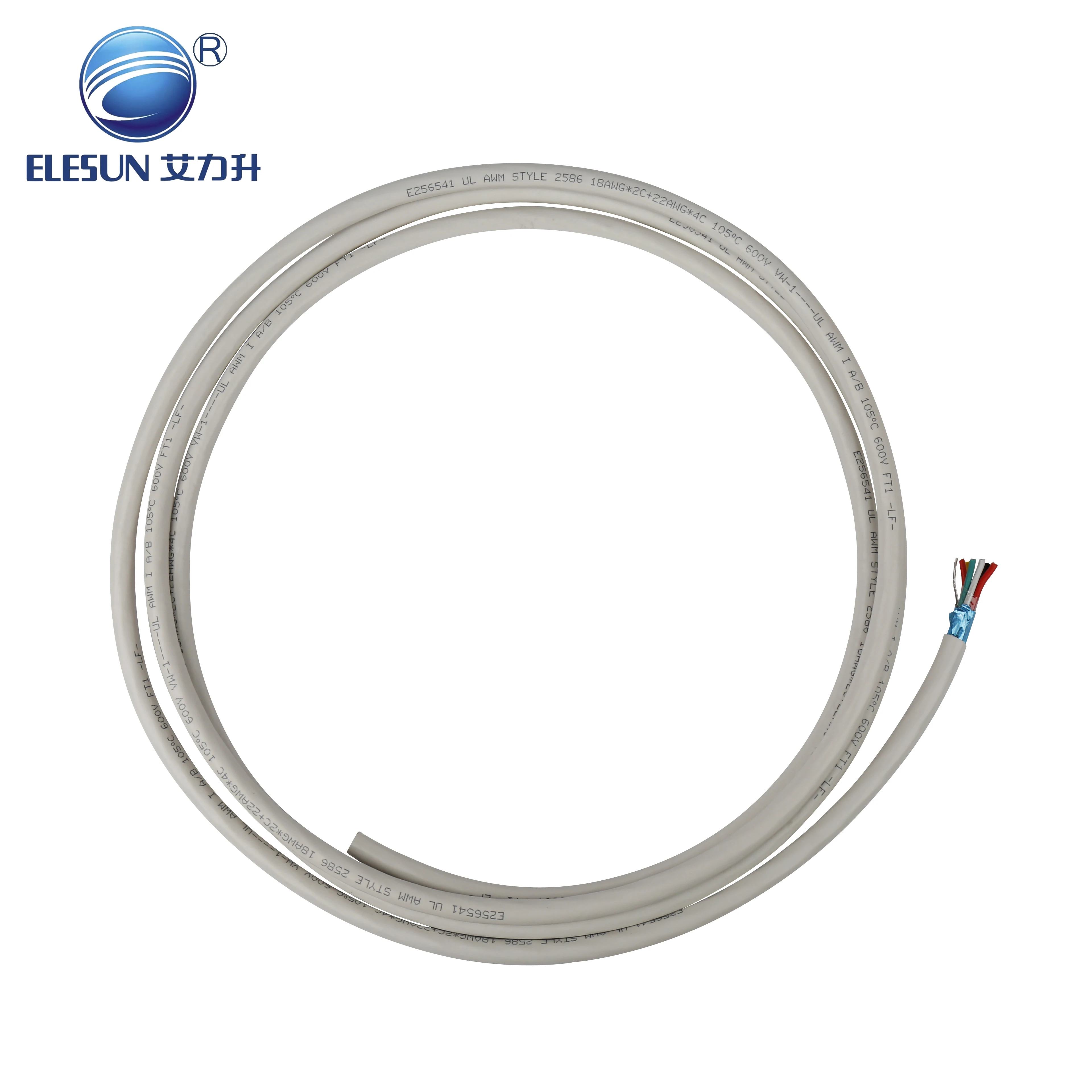 UL2586 UL approved vw-1 fire resistant multi core electrical wiring for wire harness or equipment