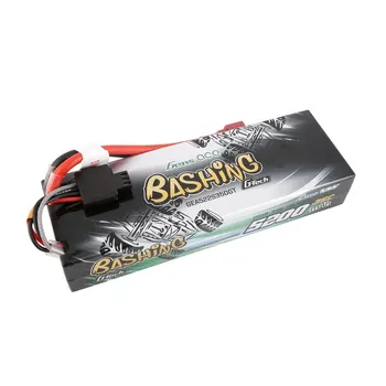 Gens Ace 5200mAh 2S 35C 7.4V G-Tech Bashing Series Lipo Battery Pack Hardcase 24# With Deans Plug