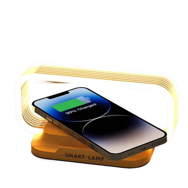 newest higher quality Wireless Charging bedside lamp table acrylic Night light Phone Wireless Charger Stand
