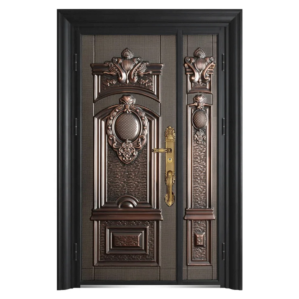 Latest Design Luxury Style High Quality Cast Aluminum Door Steel Security Interior Door With Cheap Price