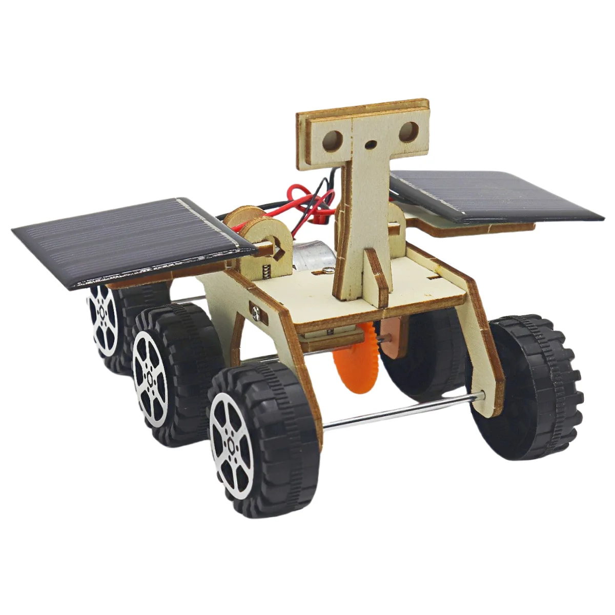 Children's science and technology DIY handmade small lunar exploration car solar toy car physical model scientific experiment