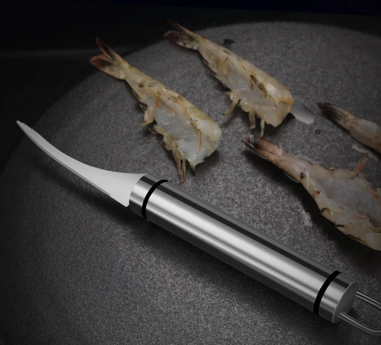 Приспособления для чистки и удаления накипи креветок из нержавеющей стали