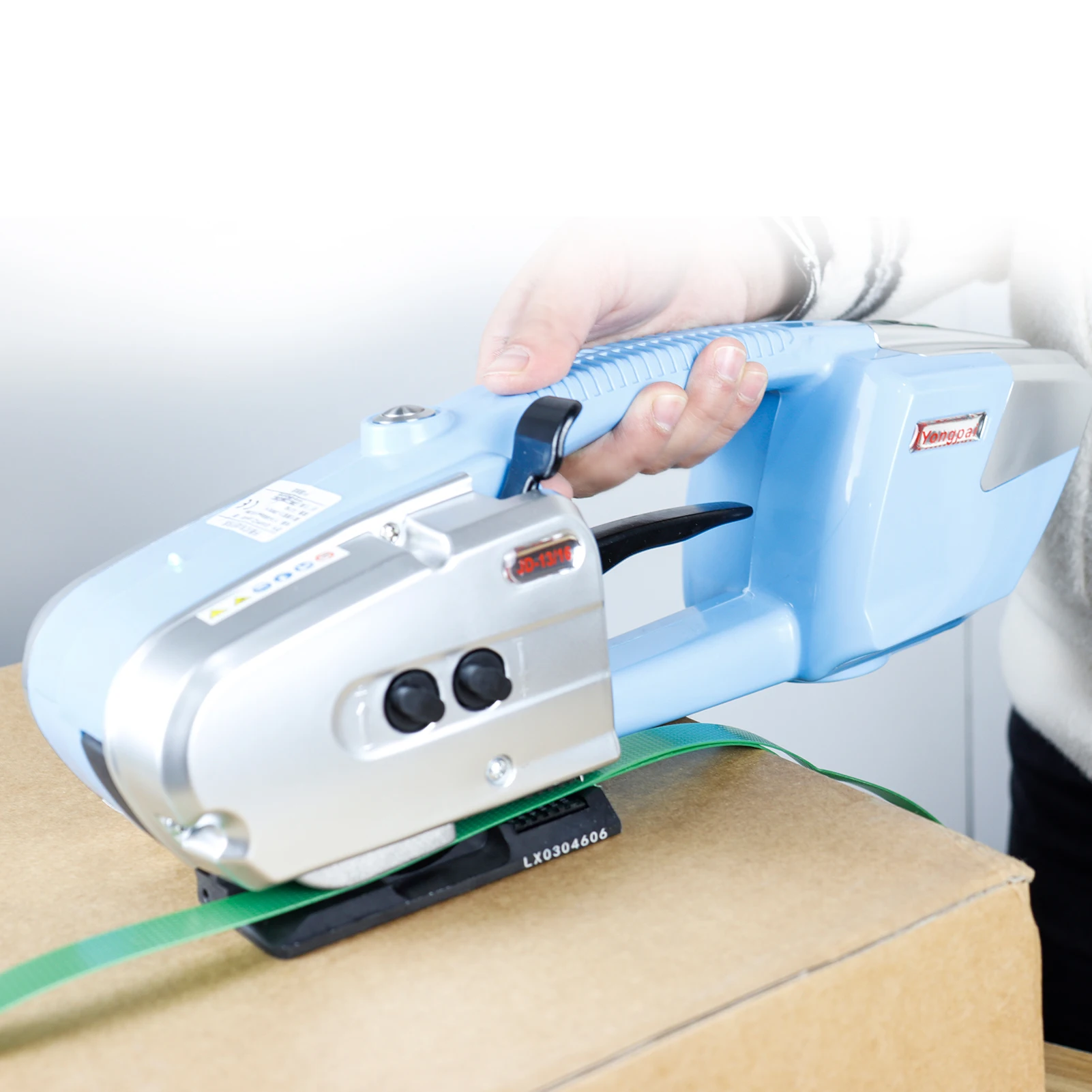 最优惠价格半自动电动打包机塑料Pet Pp捆扎工具手持式包装机