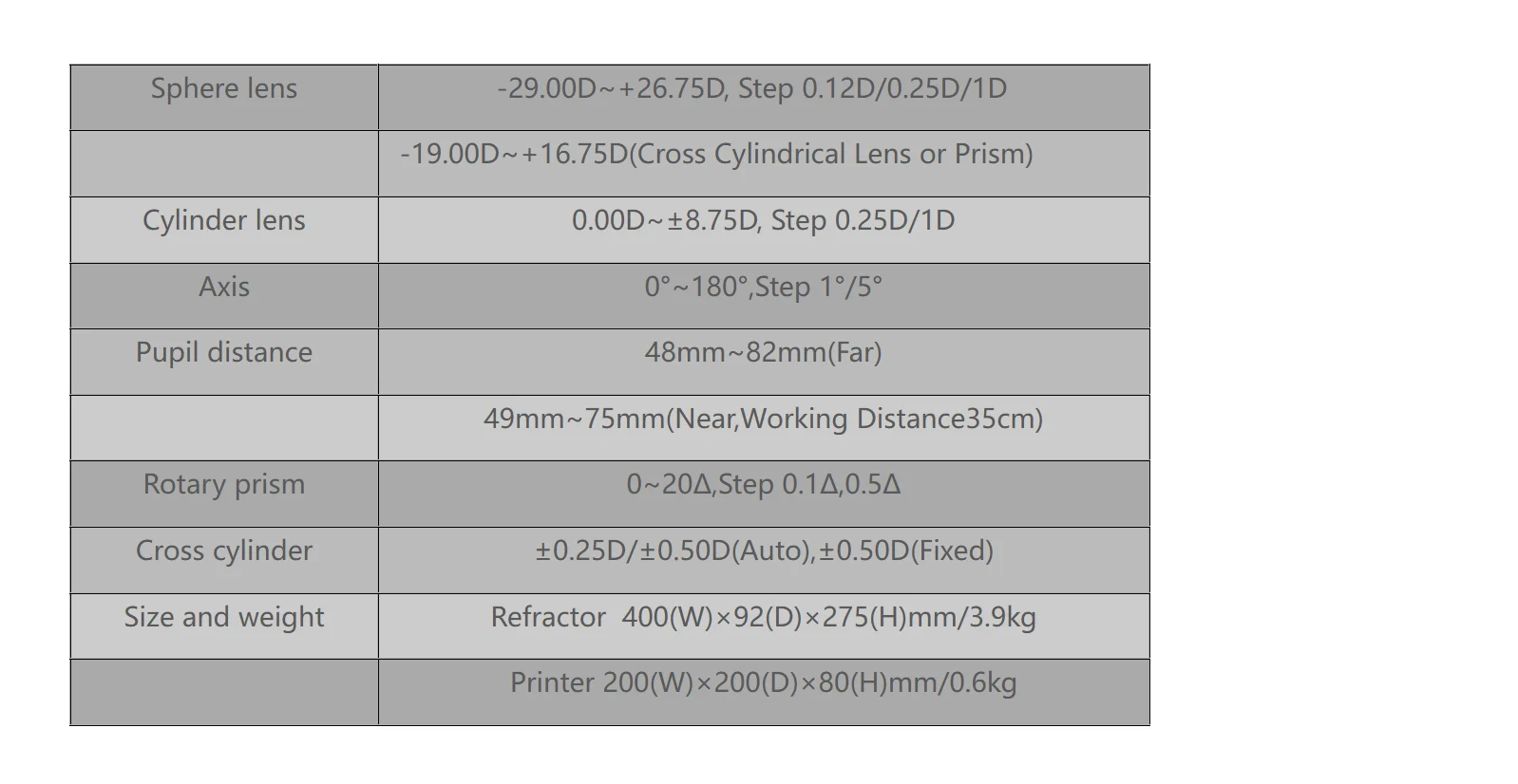 YPA-2100 Digital Phoropter with Compact 92mm Slim Design for Optometry Practices