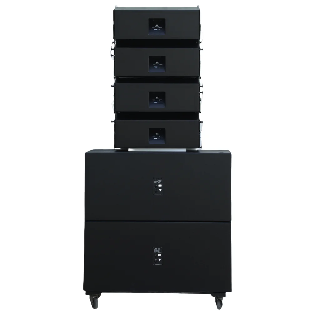 LA System Double 10inch Line Array Speaker Box with Dual 18inch Line ...