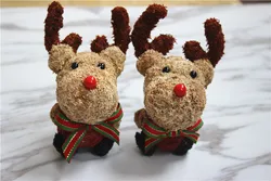 Маленькие животные из Моха, Рождественский олень, декоративные маленькие животные, используемые на Рождество