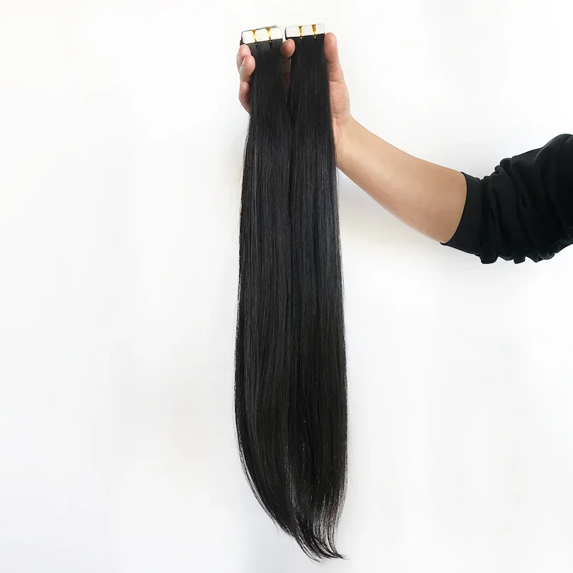 Glatte Echthaar-Extensions, 100 g, 40 Stück, für Frauen_voghion.com