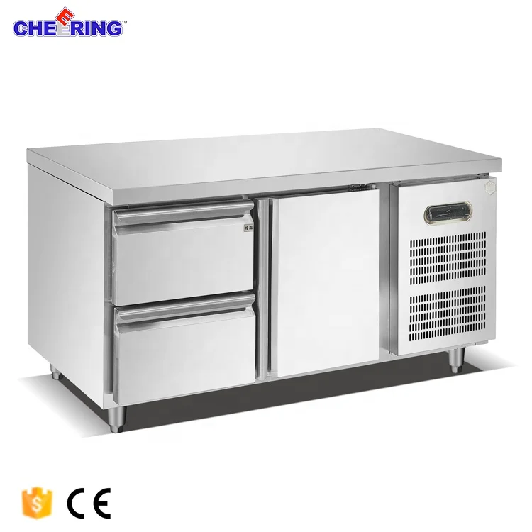 DIY Drawer Under Counter Refrigerator Used Stainless Steel Workbench Fridge
