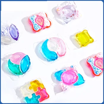 Private Label Fragrance Laundry Detergent Pods Beads Capsules Pods Container 3in1 4in1 Washing Laundry Pods