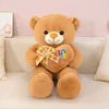 Heart-hugging brown bear
