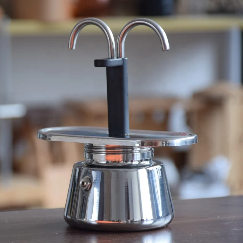 MOKA品2 Z New Arrival 2 Cups Stainless Steel Moka Pot Espresso Maker
