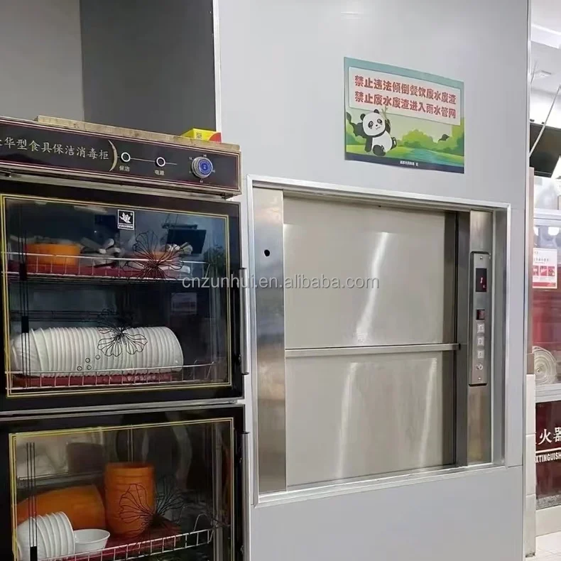 Multiple Floors Commercial Public Private Buildings Small Freight Elevator Lift Carry Food Dumbwaiter Within Modern Structures