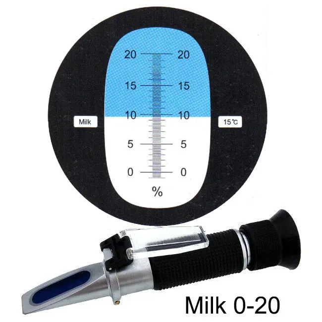 Hand Held Milk Refractometer Colostrum Testing Refractometers 0-20% ...