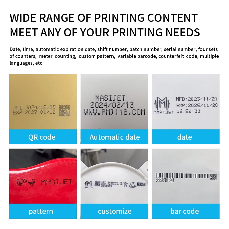 High Quality Compact Cij Small Character Inkjet Printer Easy to Operate with Solvent Ink Price From Manufacturers