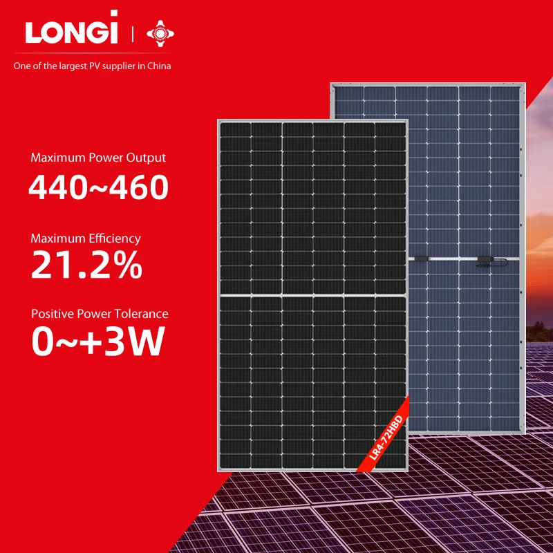 Солнечная панель Longi, горячая Распродажа, конкурентоспособная цена, быстрая зарядка, дешевая двухсторонняя солнечная панель longi 450 Вт 540 Вт, солнечная панель
