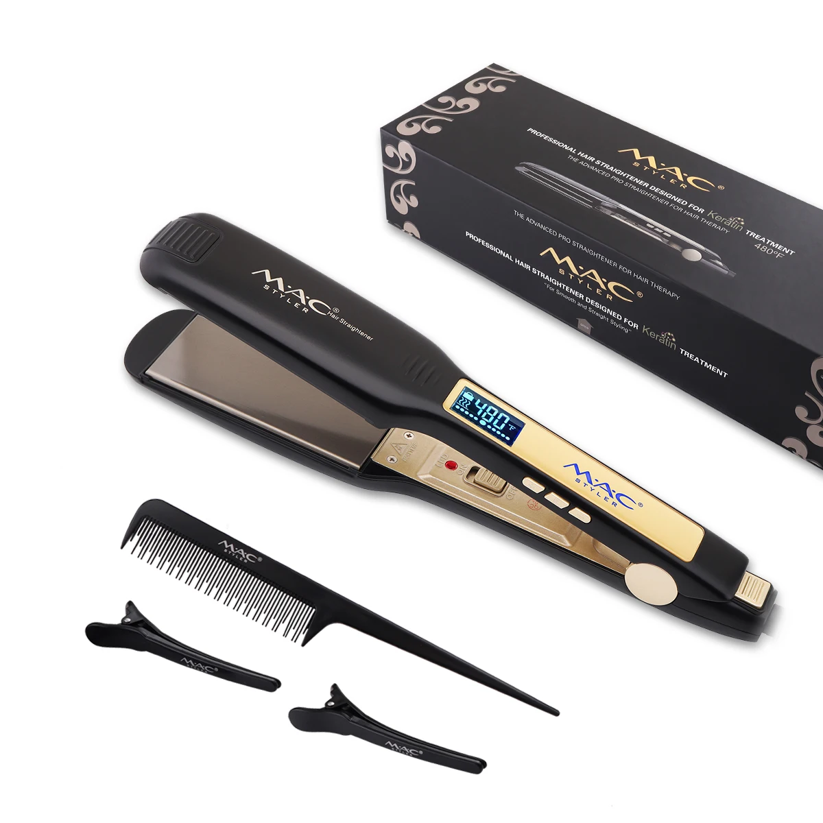 MIQ Hair Pro 480 Piastra per capelli professionale in titanio 250