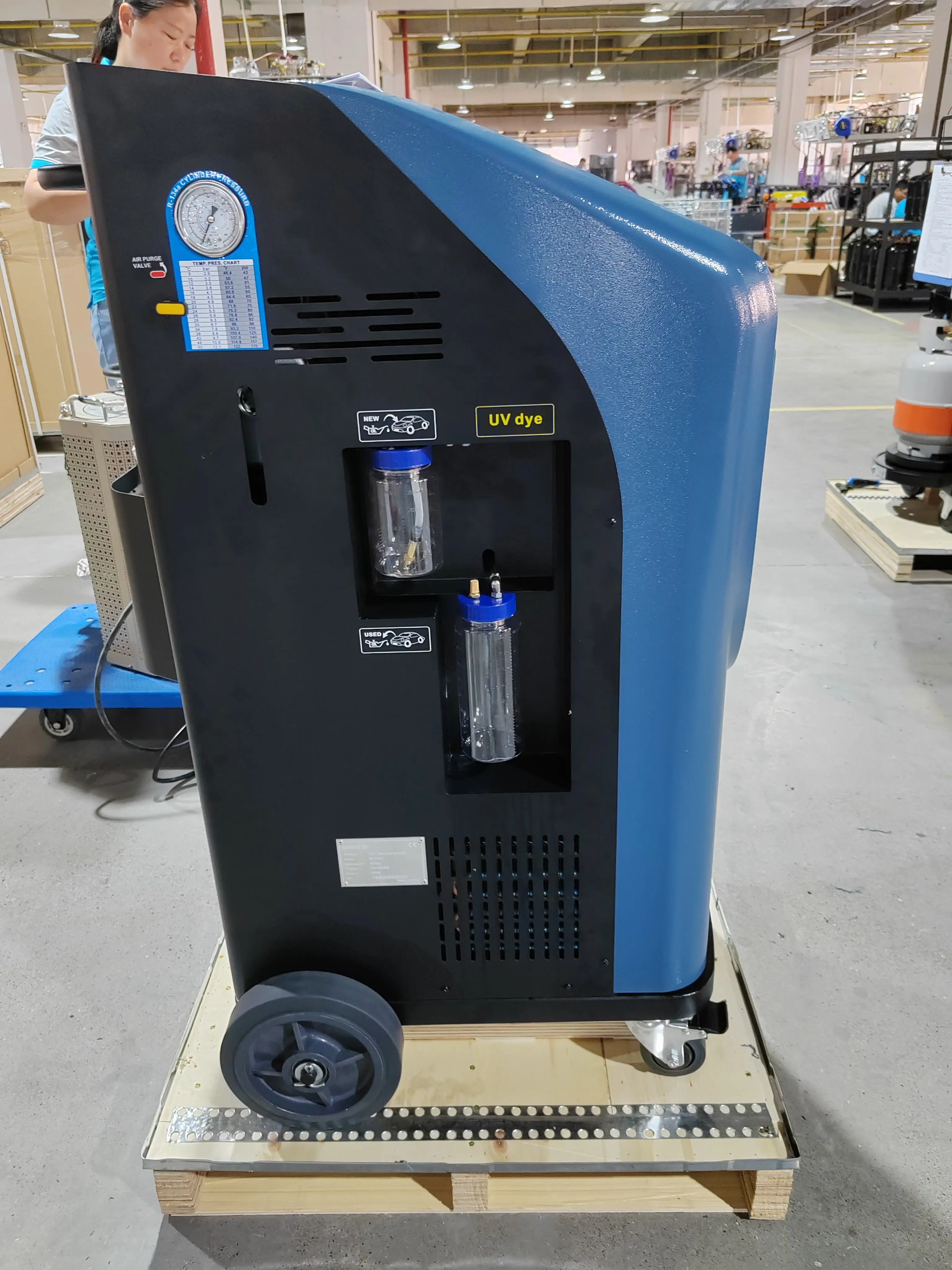 R134a Refrigerant Recycling Machine Portable Ac Refrigerant Recovery ...