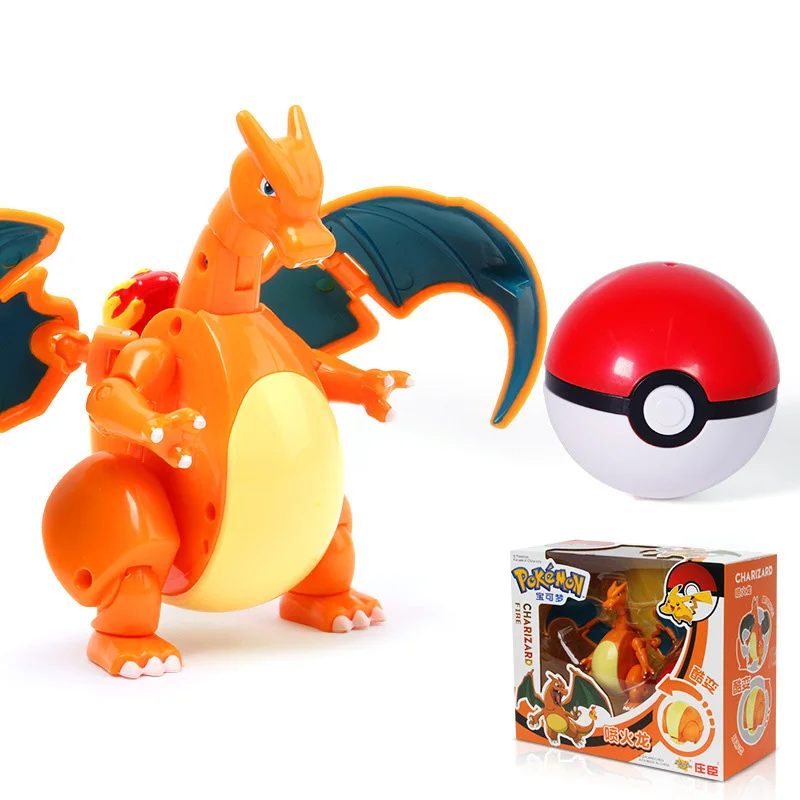 Charizard pikachu ПВХ качественные новые модели кукол боевой большой маленький мини-покебол Набор покемонов фигурки героев