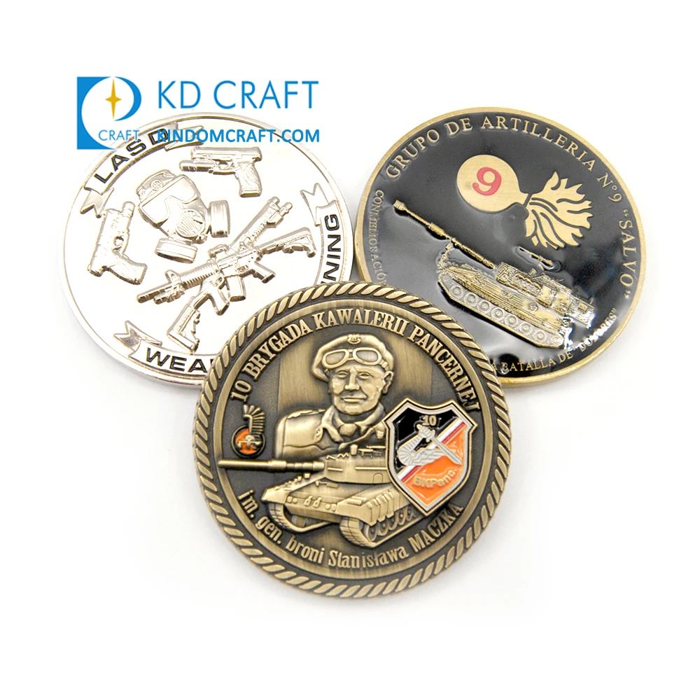 맞춤형 소량 주문 금속 3D 금은 반투명 에나멜 기념 로고 맞춤형 특이한 모양 챌린지 코인