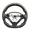 carbon+leather+frame+green stitching+green top str