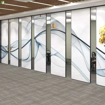 Wooden Gym Sliding Operable Movable Partition Walls Hospital Conference Hall Operable Partitions