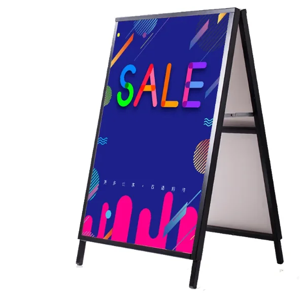 Factory Foldable Double-Side Display  A Frame Stand Sign Poster Outdoor A Frame Banner Poster