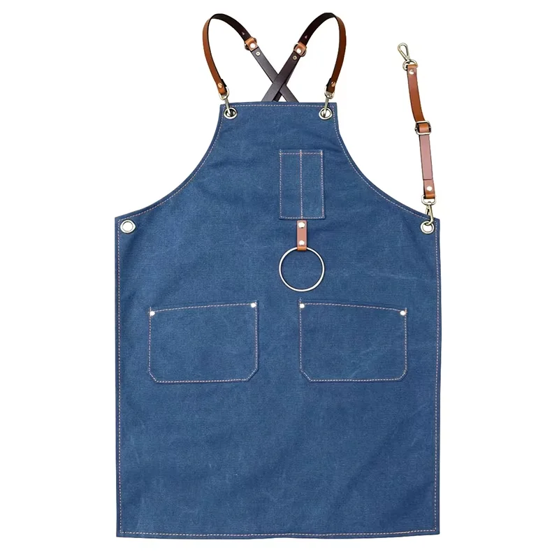 Shop Our Gray Denim Canvas Apron - Perfect for Baristas