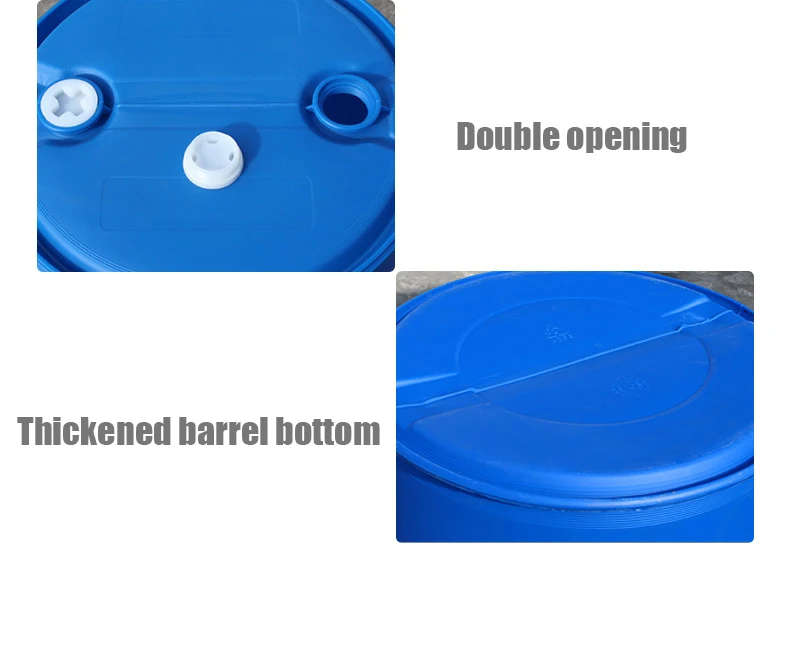 Blue Plastic Drum 200 Liters Plastic Barrel Manufacturers Gallon Barrel