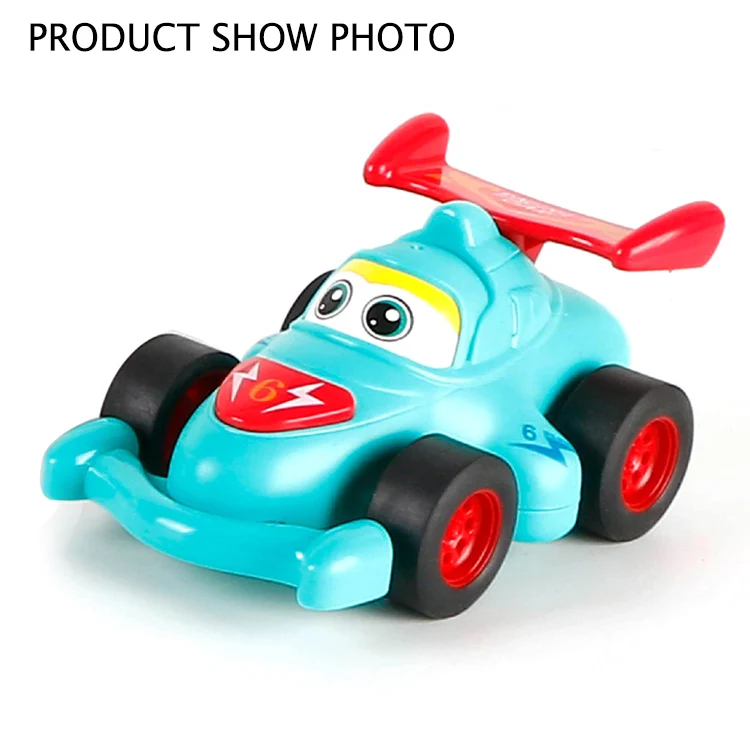
 Красочный пластиковый мини мультяшный рекламный инерционный гоночный автомобиль игрушки для ребенка  