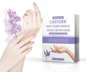 Private Label Lavender Hand Mask Deep Moisturizing Care Hand Cream Mask