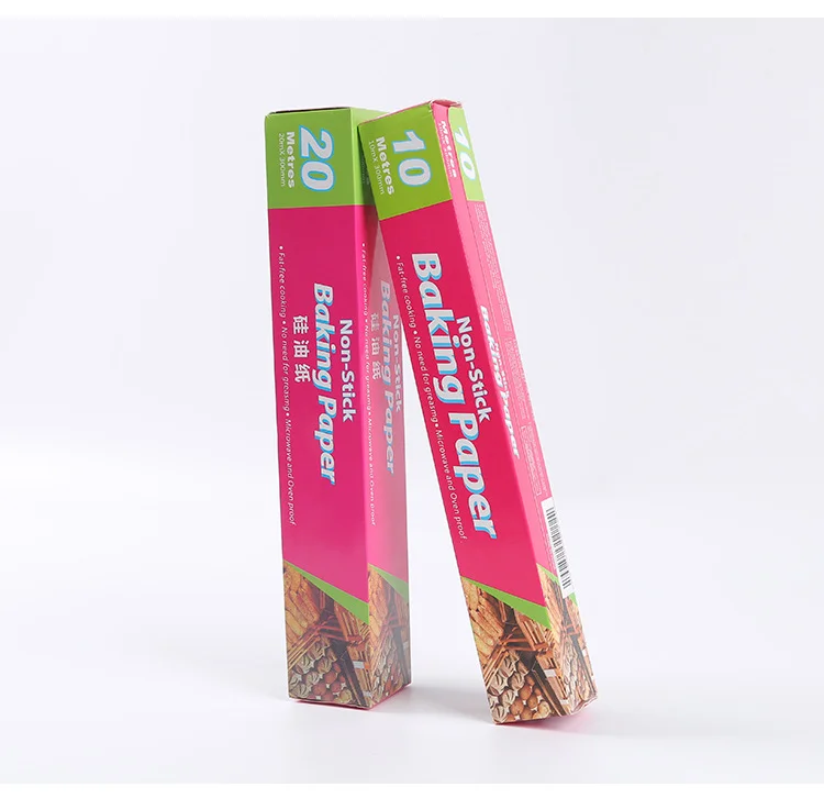 High Quality Greaseproof Unbleached Double Side Silicone Coated Paper Roll Custom Cooking Parchment Baking Paper