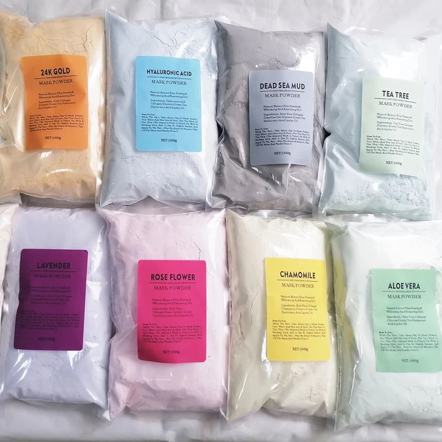 Private Brand Rose Moisturizing Mask 1000g Whitening Anti-Wrinkle Crystal Powder Peel-Off Gel Facial Care Jelly Mask Made Rubber