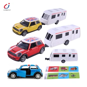 Chengji Metal Diecast Model Cars Classic Toy Alloy Simulation Cool Design Pull Back City Cars and Trucks Toy Vehicles Set