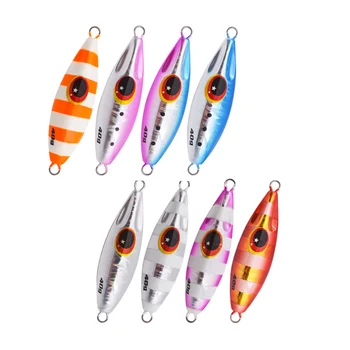 CHEERY 30g-120g Saltwater Lures Assist Hook Peche Fishing Metal Jig Head with Spinner Blade Fast Slow Fall Pitch Jigs Fish – Metal Jig – view 3