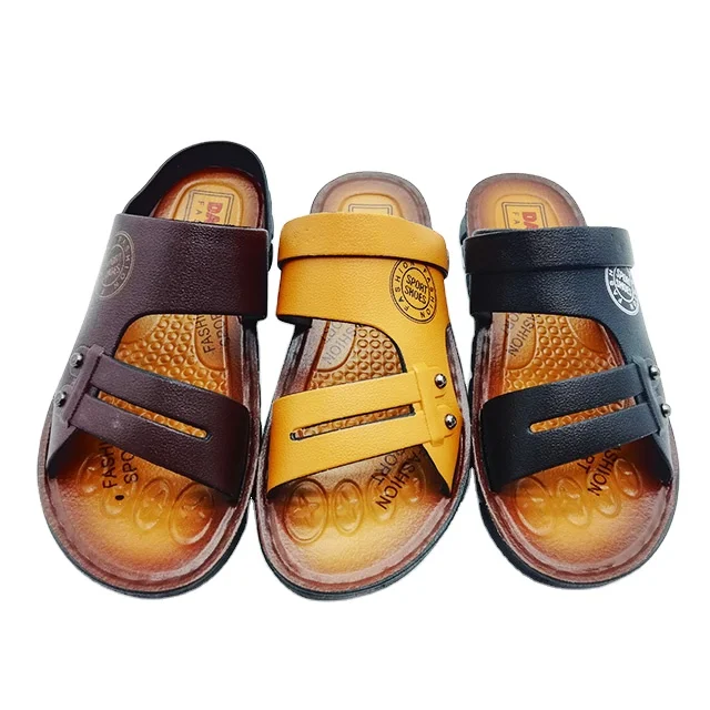 nice design low price summer man slide slippers pvc men sandal shoes beach sandals