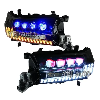 YBJ car accessories front light for LAND CRUISER 4 eyes head lamp new stylish head light for 2016-2019 LED LC200 HEADLIGHT