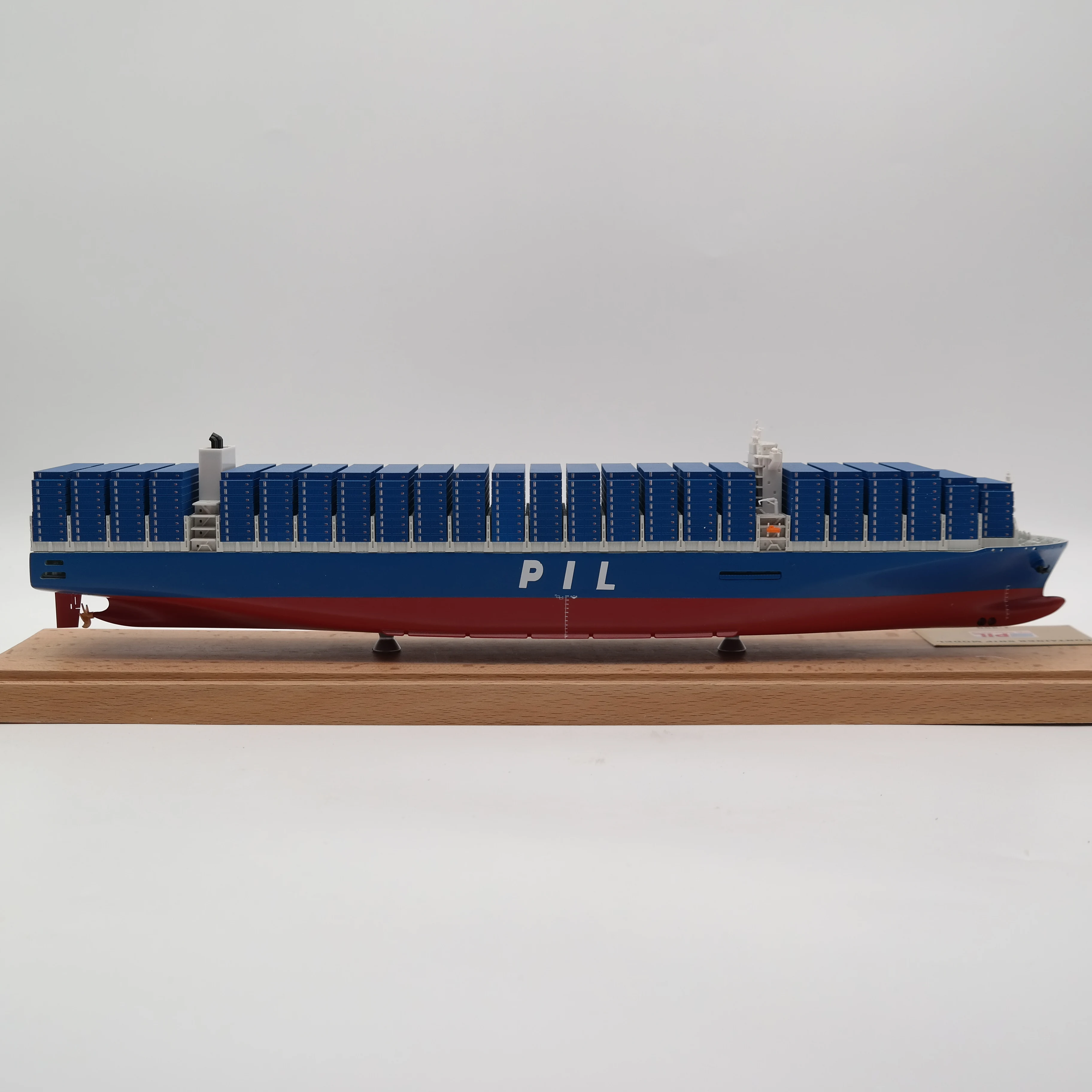 【L】O.A.S Manufacturer Handicraft Ship Model  Business Gifts Scale 1:888 Cargo Boat Models Custom 45cm PIL  Container Ship 