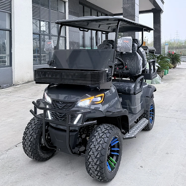 Electric Golf Carts Battery Operated 2+2 Seat Club Car Golf Cart Buggy China