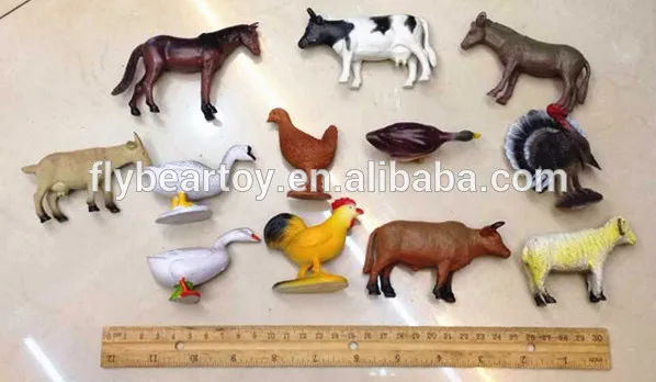 GiftExpress 12 figuras de juguete grandes de animales de granja
