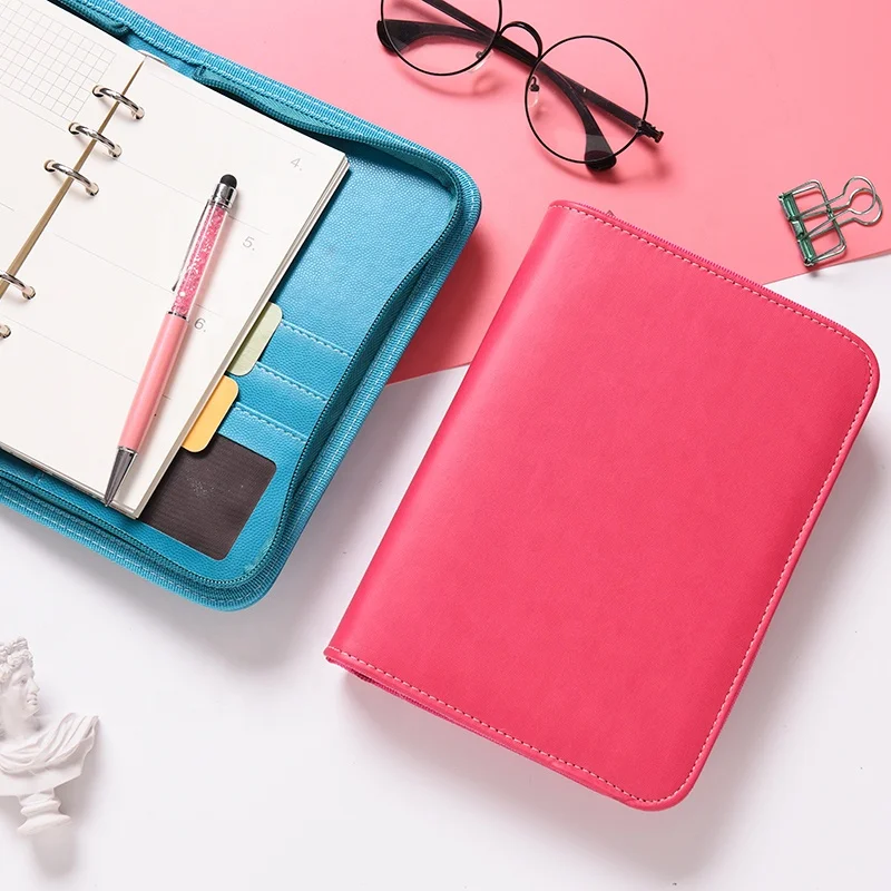 Милый кожаный чехол для ноутбука класса премиум на молнии с линейкой в виде спирали для колледжа A5