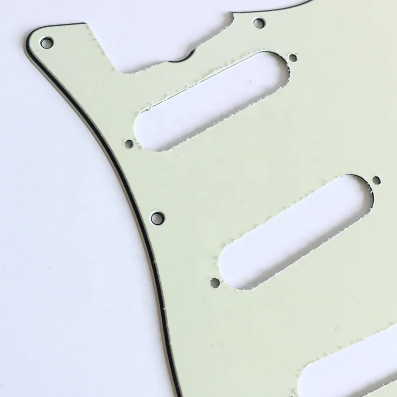 62 Template Custom Thicker Middle Layer Mint Green Strat Guitar