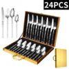 Rose gold 16-piece set (gold wooden box)