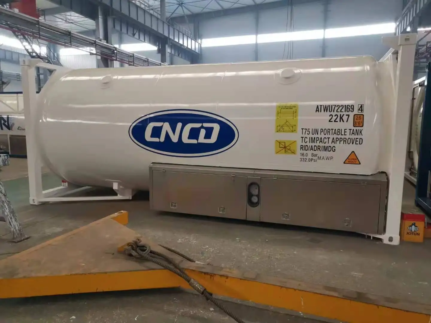 ASME 20FT Cryogenic Liquid LOX LIN Lar LNG Storage Tank ISO Tank T75 ...